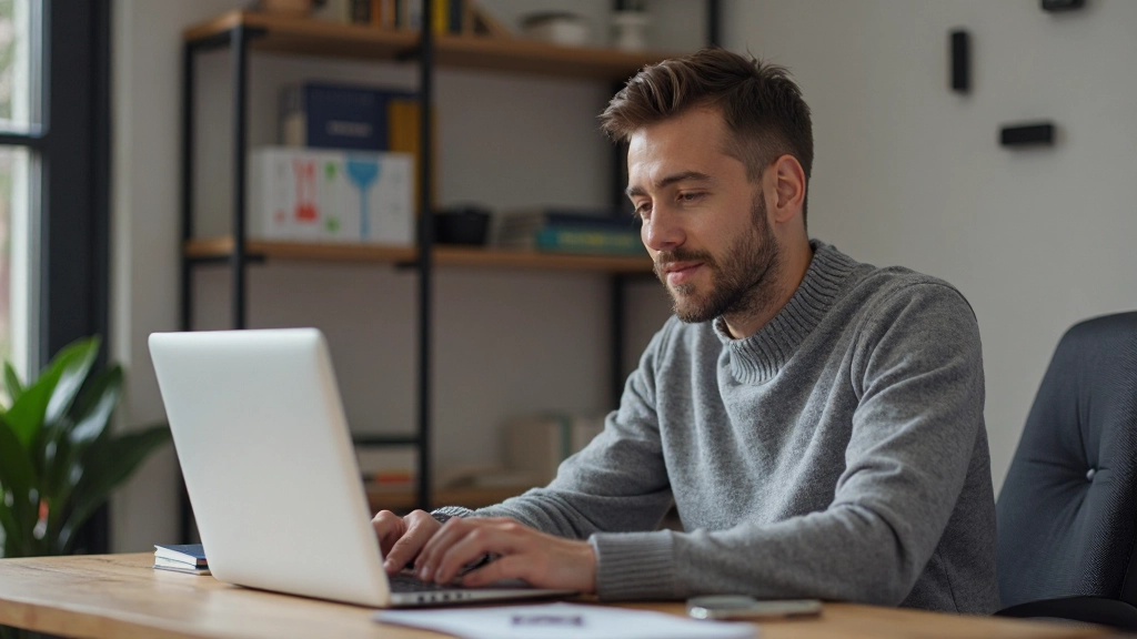 Persoon oefent Nederlands spreken via videogesprek op laptop