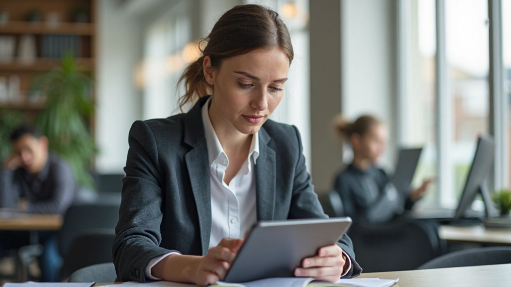 Persoon die Nederlands woordenschat studeert met flashcards en digitale tools